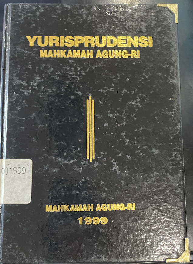 Cover Yurisprudensi Mahkamah Agung-RI