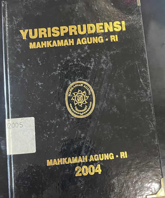 Cover Yurisprudensi Mahkamah Agung-RI