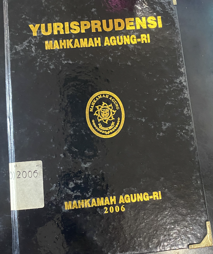 Cover Yurisprudensi Mahkamah Agung-RI