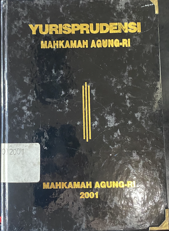 Cover Yurisprudensi Mahkamah Agung-RI