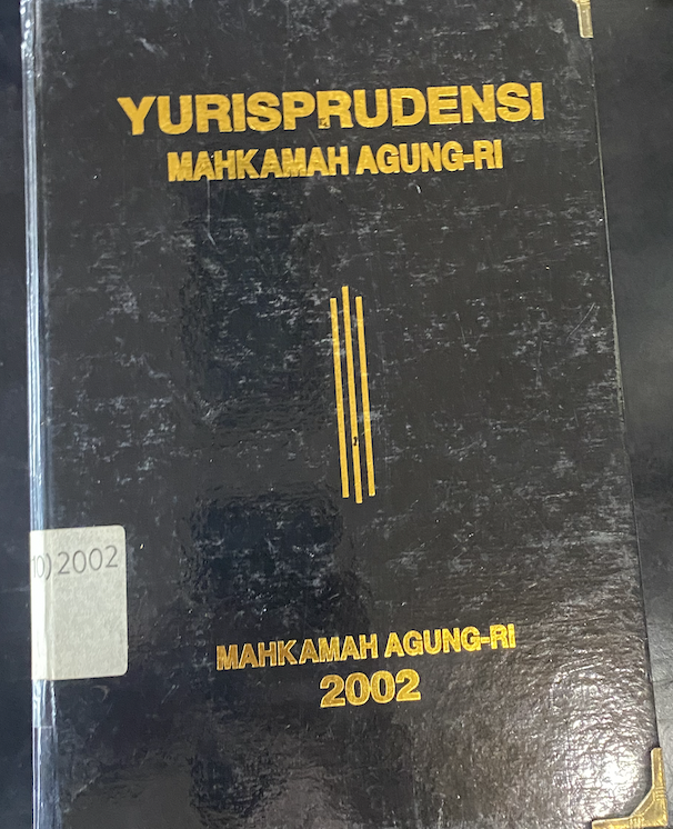 Cover Yurisprudensi Mahkamah Agung-RI