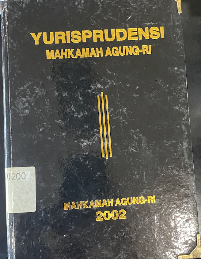 Cover Yurisprudensi Mahkamah Agung-RI