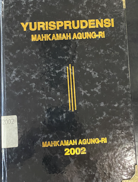 Cover Yurisprudensi Mahkamah Agung-RI