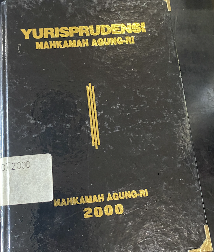Cover Yurisprudensi Mahkamah Agung-RI