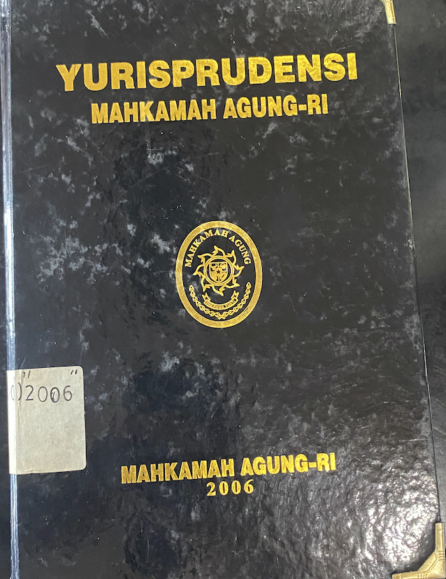Cover Yurisprudensi Mahkamah Agung-RI