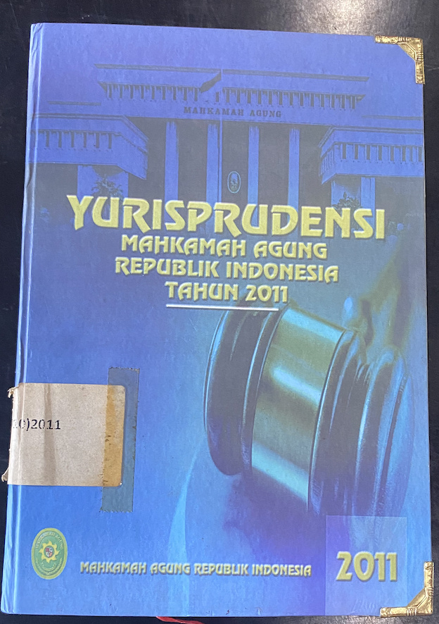 Cover Yurisprudensi Mahkamah Agung Republik Indonesia Tahun 2011