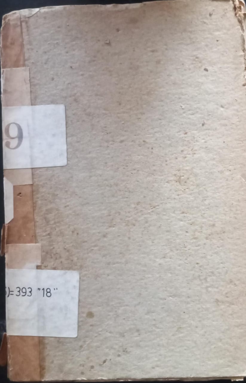 Cover Bij Blad Op Het Staatsblad Van Nederlandsch-Indie 1898