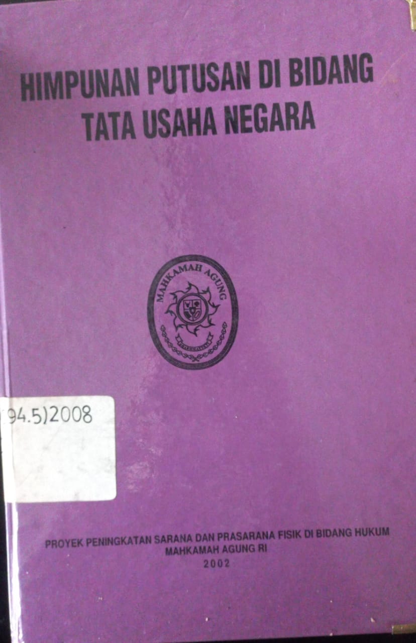 Cover Himpunan Putusan Di Bidang Tata Usaha Negara