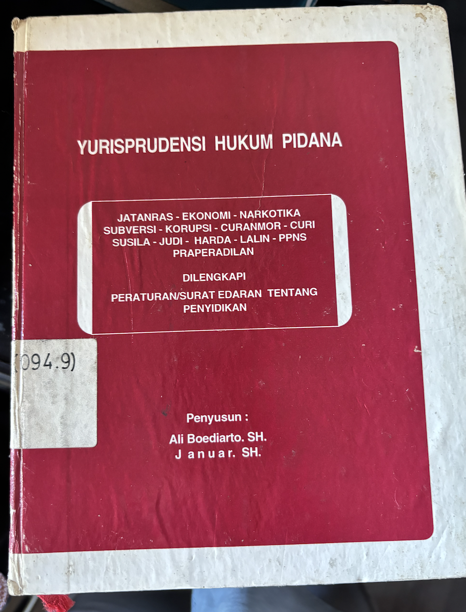 Cover Yurisprudensi Hukum Pidana