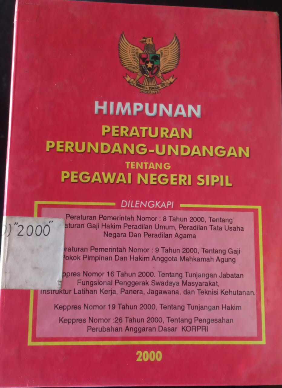 Cover Himpunan Peraturan Perundang-undangan Tentang Pegawai Negeri Sipil