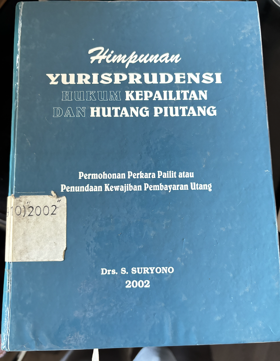 Cover Himpunan Yurisprudensi Hukum Kepailitan dan Hutang Piutang 2002