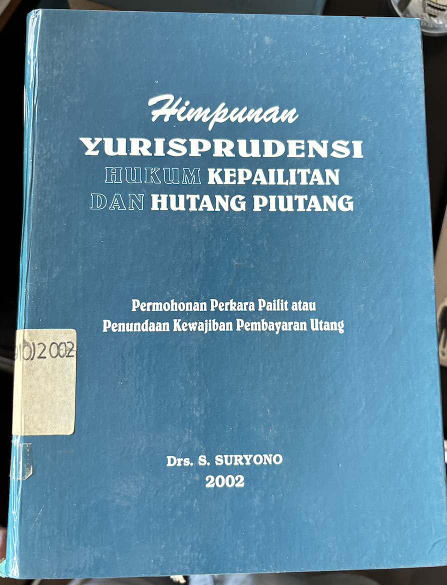 Cover Himpunan Yurisprudensi Hukum Kepailitan dan Hutang Piutang 2002
