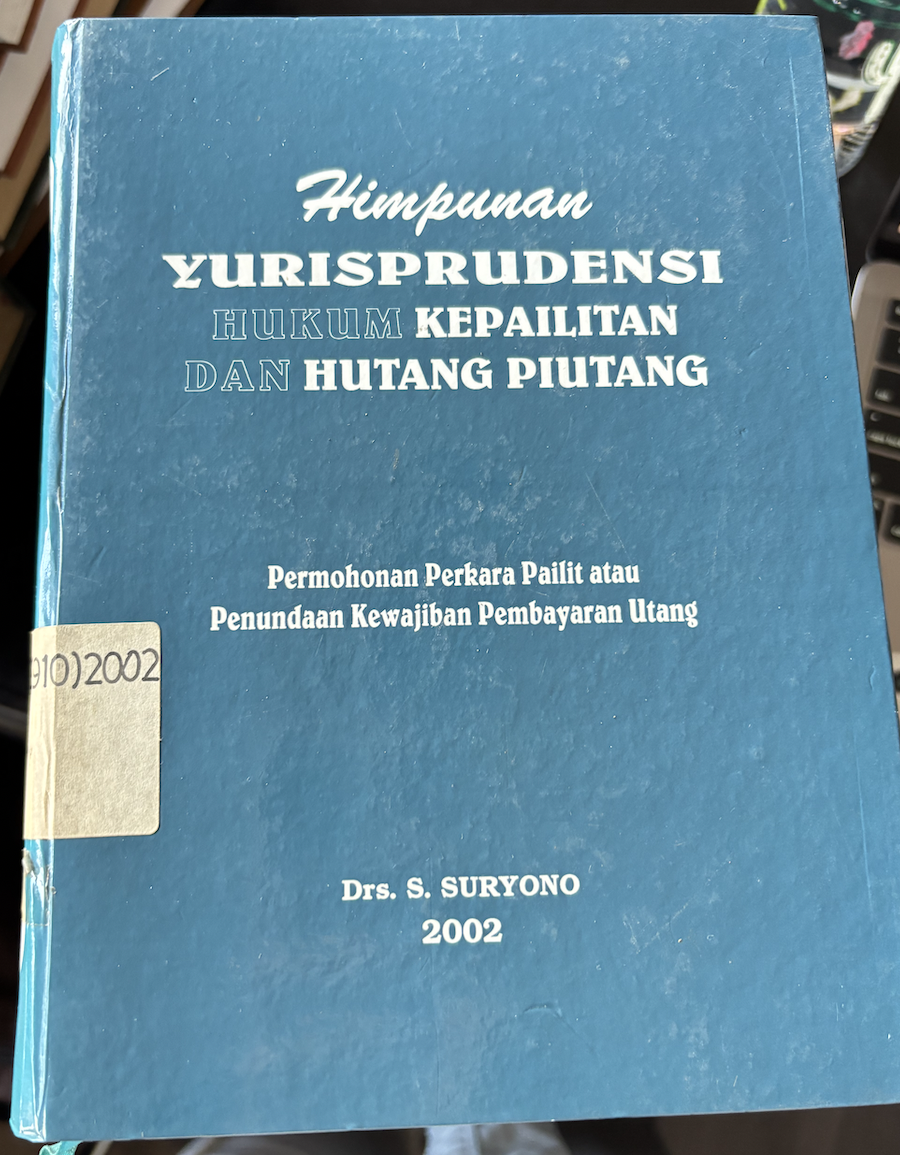 Cover Himpunan Yurisprudensi Hukum Kepailitan dan Hutang Piutang 2002