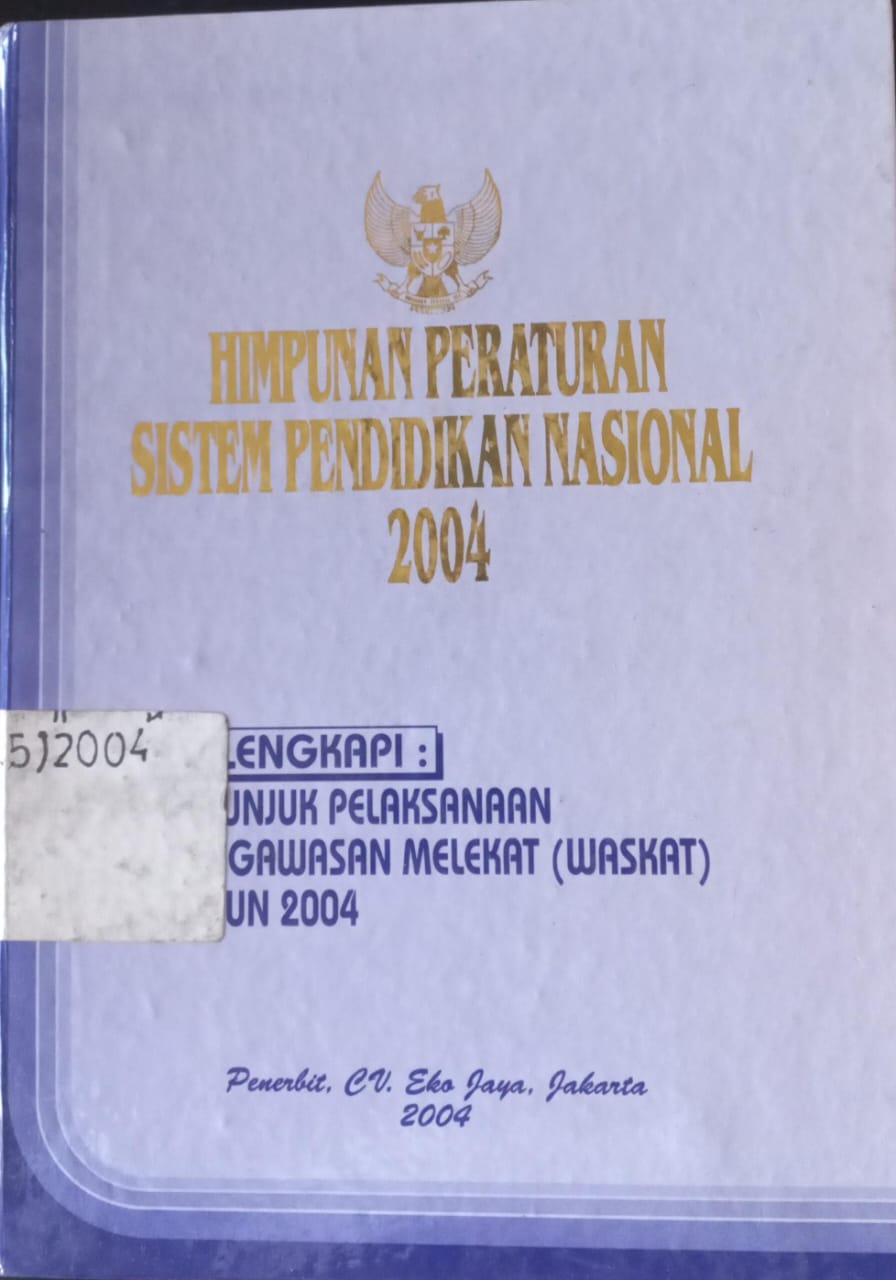 Cover Himpunan Peraturan Sistem Pendidikan Nasional Tahun 2004