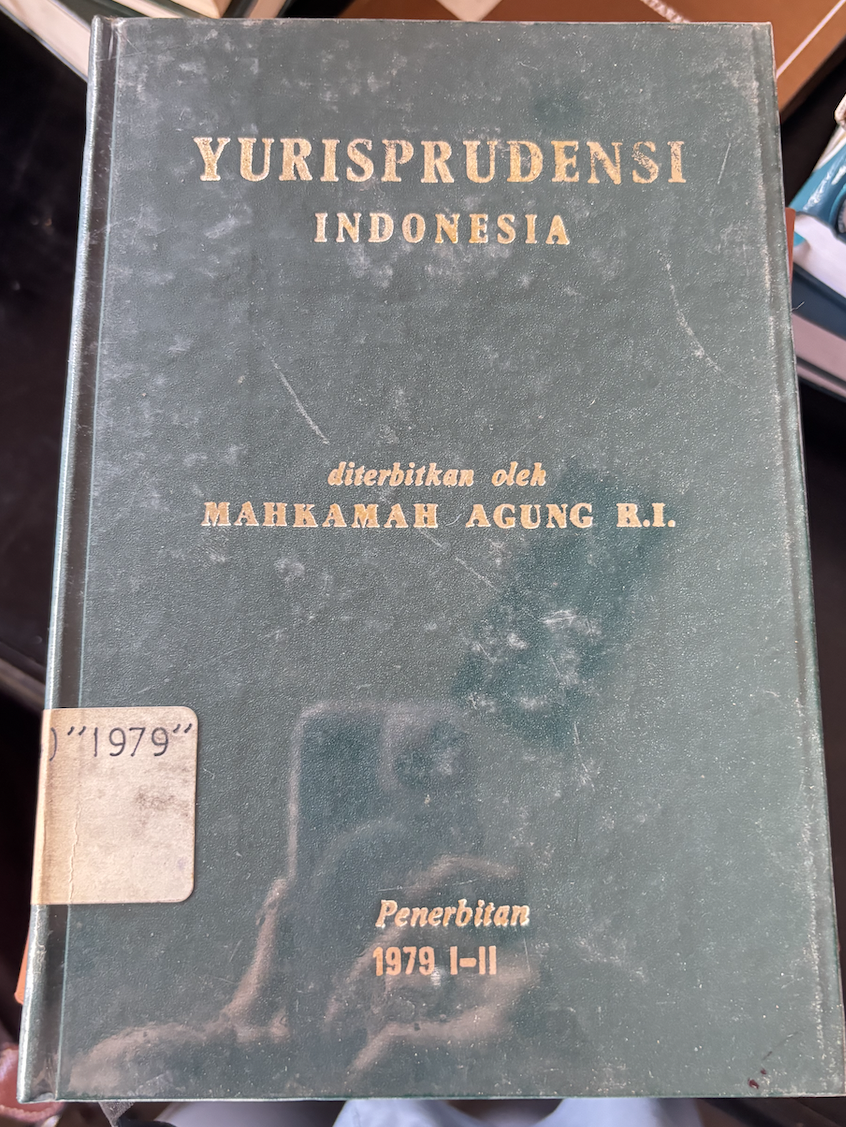 Cover Yurisprudensi Indonesia 1979 I-II