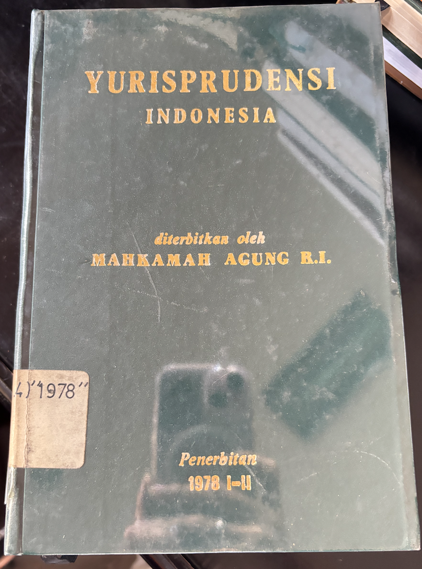Cover Yurisprudensi Indonesia 1978 I-II