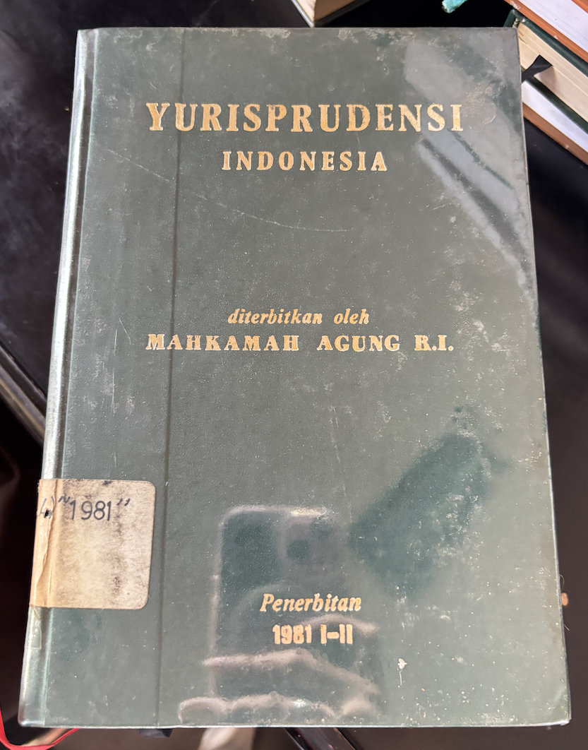 Cover Yurisprudensi Indonesia 1981 I-II