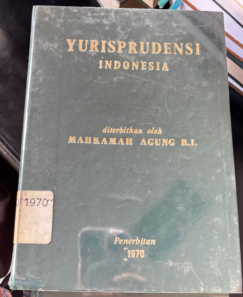 Cover Yurisprudensi Indonesia 1970