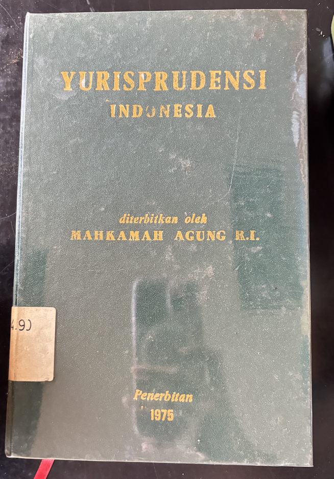 Cover Yurisprudensi Indonesia 1975