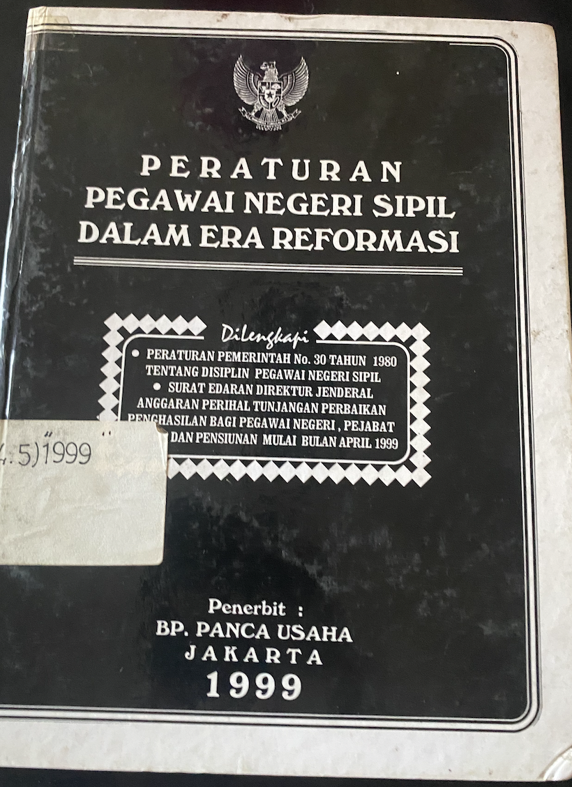 Cover Peraturan Pegawai Negeri Sipil dalam Era Reformasi