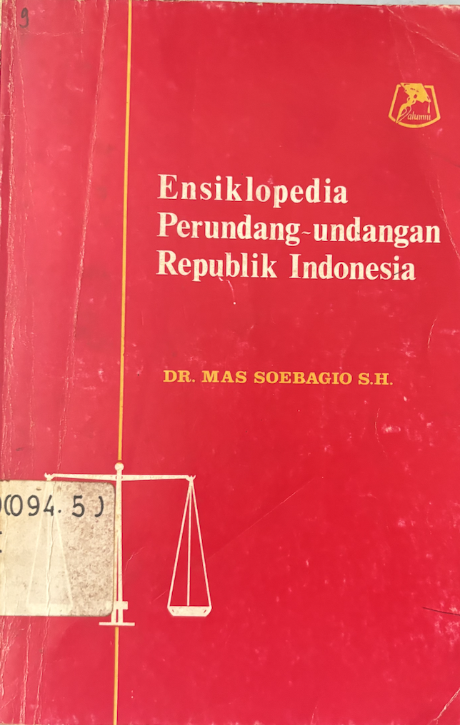 Cover Ensiklopedia Perundang-undangan Republik Indonesia