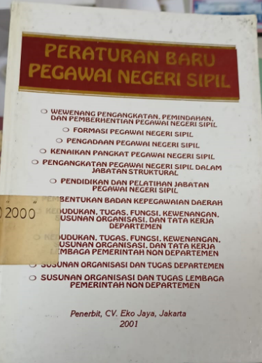 Cover Peraturan Baru Pegawai Negeri Sipil