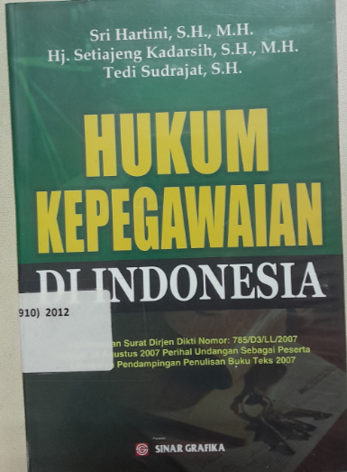 Cover Hukum Kepegawaian Di Indonesia