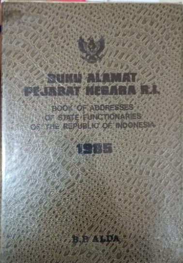 Cover Buku Alamat Pebajat Negara R.I.
