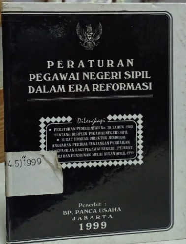 Cover Peraturan Pegawai Negeri Sipil dalam Era Reformasi