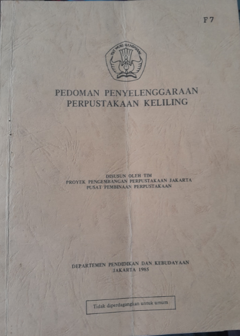 Cover Pedoman Penyelenggaraan Perpustakaan Keliling