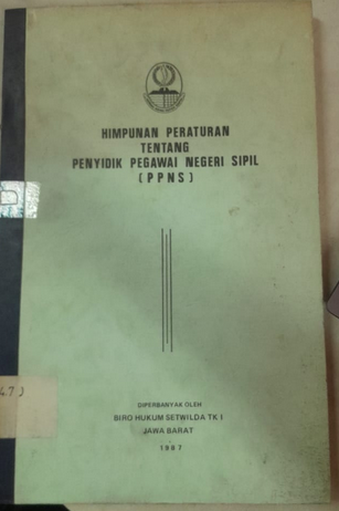 Cover Himpunan Peraturan Tentang Penyidik Pegawai Negeri sipil (PPNS)