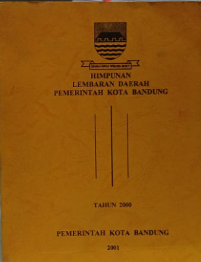Cover Himpunan Lembaran Daerah Pemerintah Kota Bandung