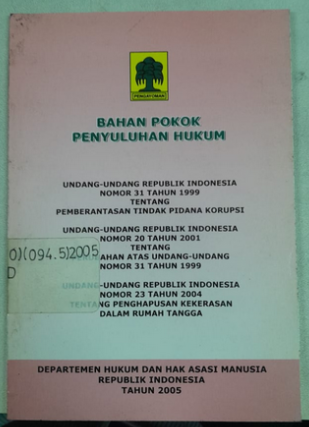 Cover Bahan Pokok Penyuluhan Hukum