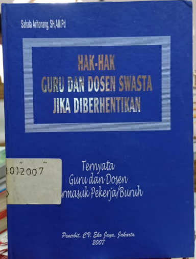 Cover Hak-hak Guru dan Guru Swasta Jika Diberhentikan
