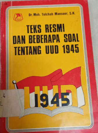 Cover Teks Resmi dan Beberapa Soal Tentang UUD 1945