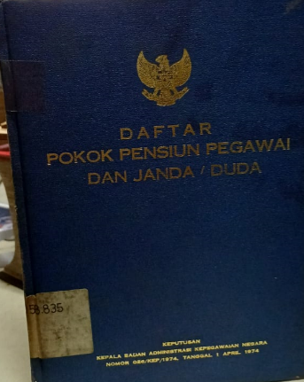 Cover Daftar Pokok Pensiun Pegawai dan Janda/Duda
