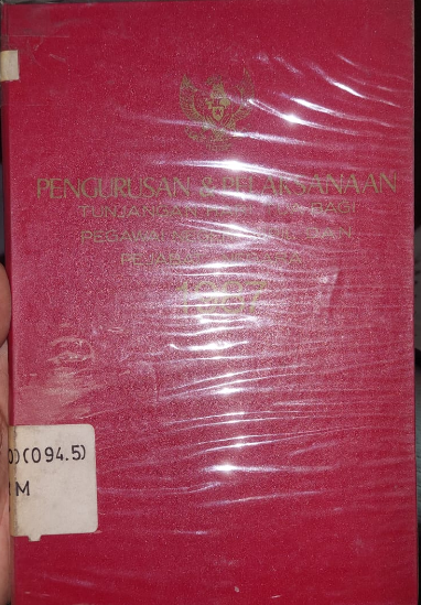 Cover Penggurus & Dan Pelaksanaan Tunjangan Hari Tua Bagi Pegawai Negri Sipil Dan Pejabat Negara 1987