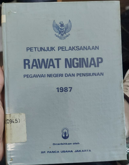 Cover Petunjuk Pelaksanaan Rawat Inap Pegawai Negeri Dan Pensiunan 1987