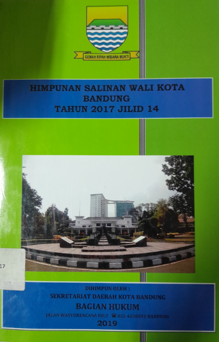 Cover Himpunan Salinan Wali Kota Bandung Tahun 2017 Jilid 14