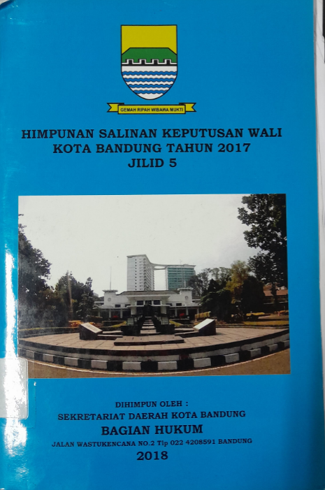 Cover Himpunan Salinan Wali Kota Bandung Tahun 2017 Jilid 5