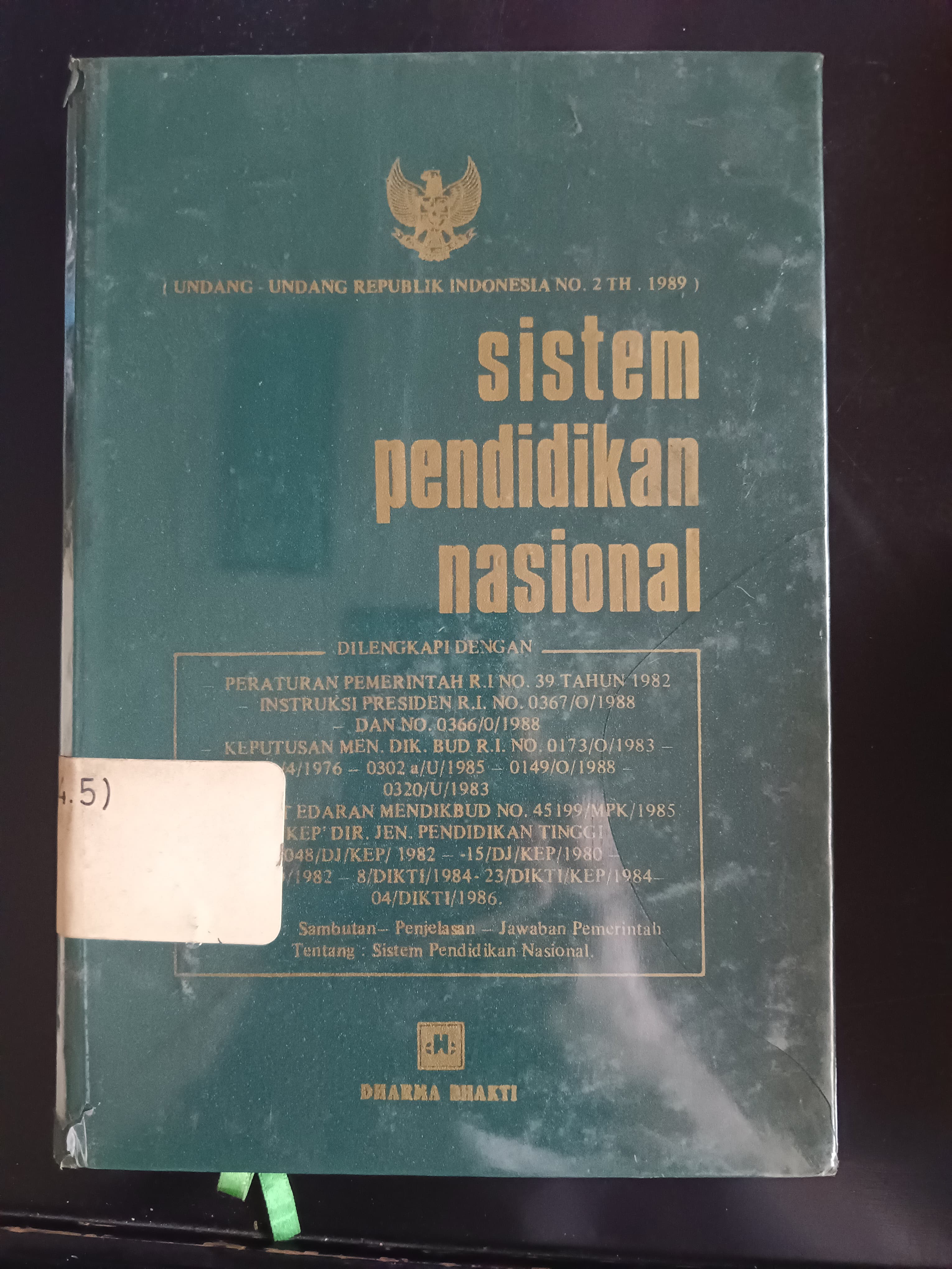 Cover Sistem Pendidikaan Nasional