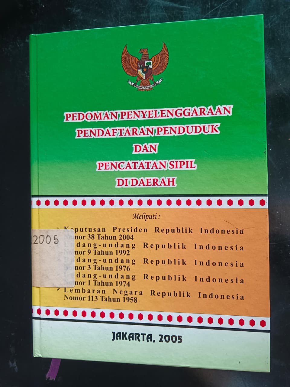 Cover Pedoman Penyelenggaraan Pendaftaran Penduduk Dan Pencatatan Sipil Di Daerah