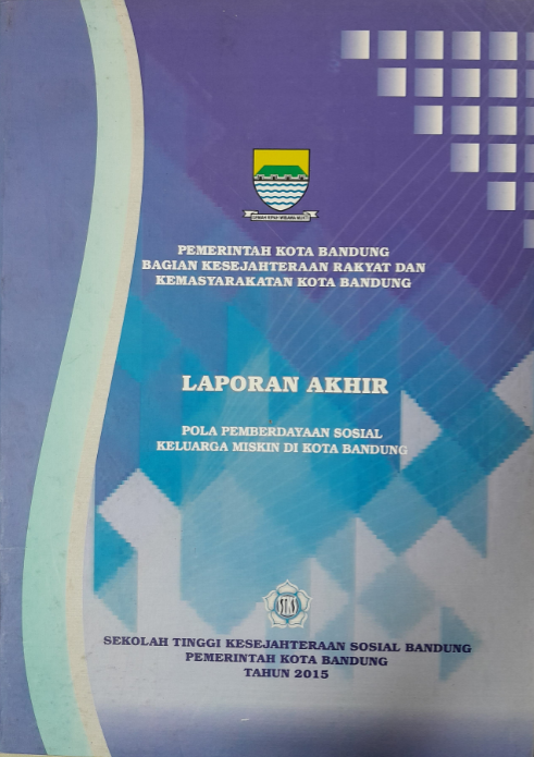 Cover Laporan Akhir Pola Pemberdayaan Sosial Keluarga Miskin Di Kota Bandung