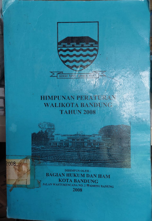 Cover Himpunan Peraturan Walikota Bandung Tahun 2008