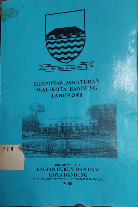 Cover Himpunan Peraturan Walikota Bandung Tahun 2008
