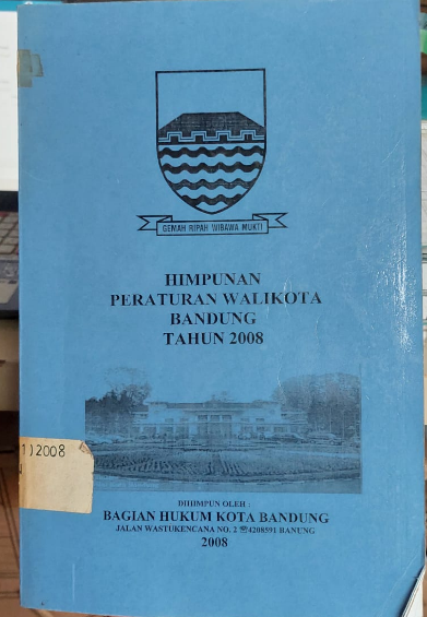 Cover Himpunan peraturan walikota bandung tahun 2008