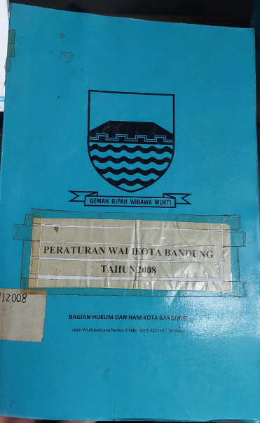 Cover Peraturan Walikota Bandung Tahun 2008