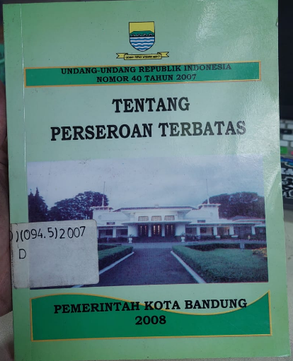Cover Tentang Perseroan Terbatas