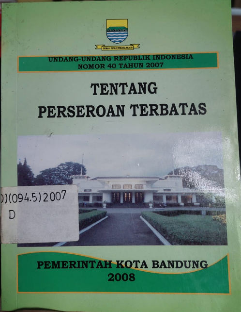Cover Tentang Perseroan terbatas