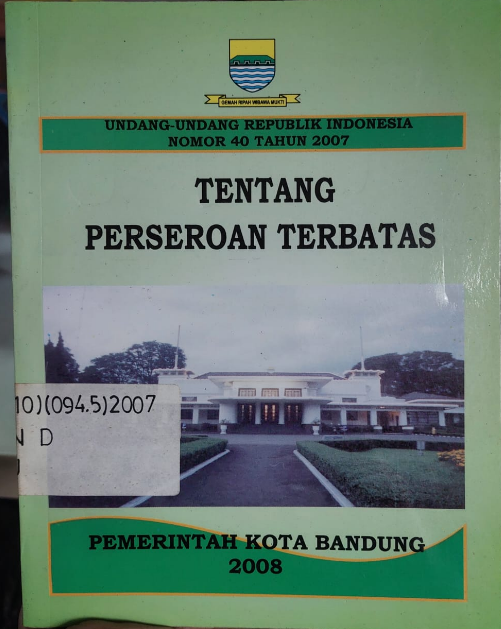 Cover Tentang Perseroan terbatas